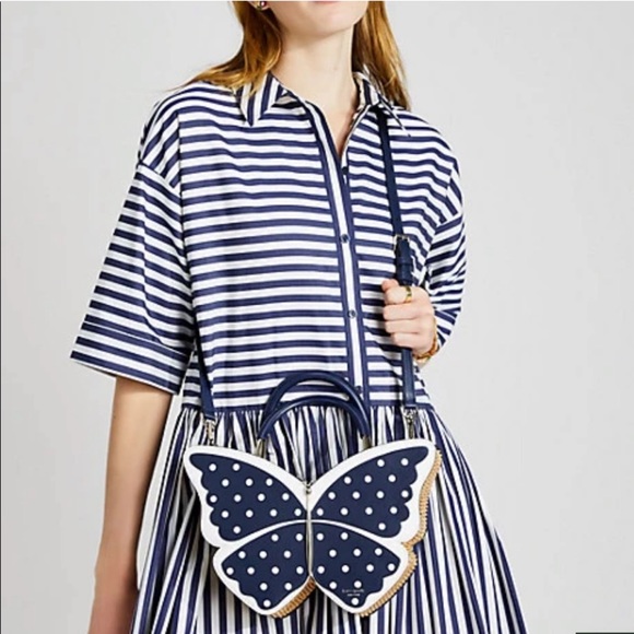 Kate Spade Wing it polka dot butterfly satchel - Picture 8 of 11